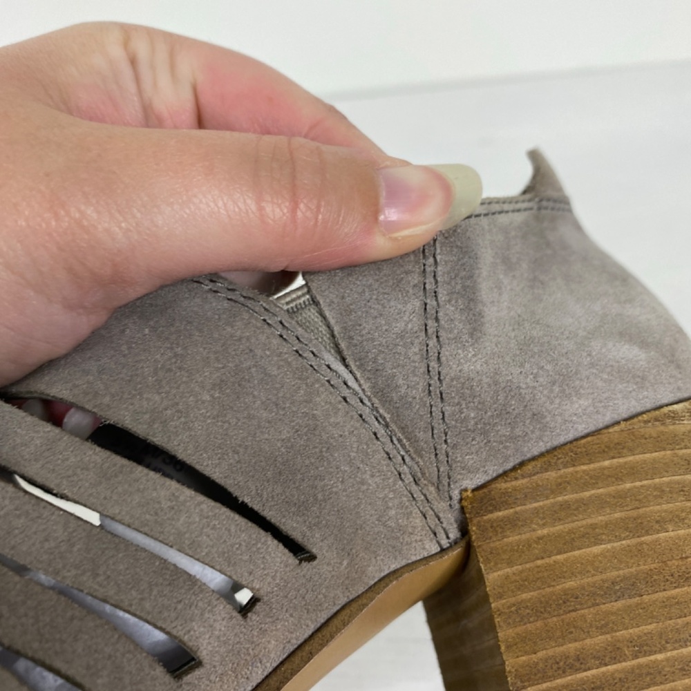 1. State Suede Ankle Bootie Gray Sz. 5.5 - Picture 11 of 16